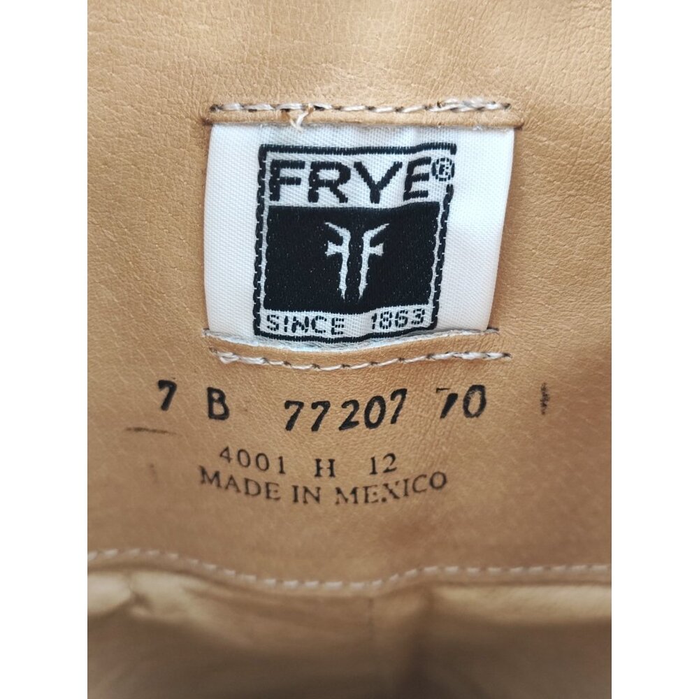 Frye Women's Brown Leather Tall Riding Boots Size 7B US - Picture 8 of 8